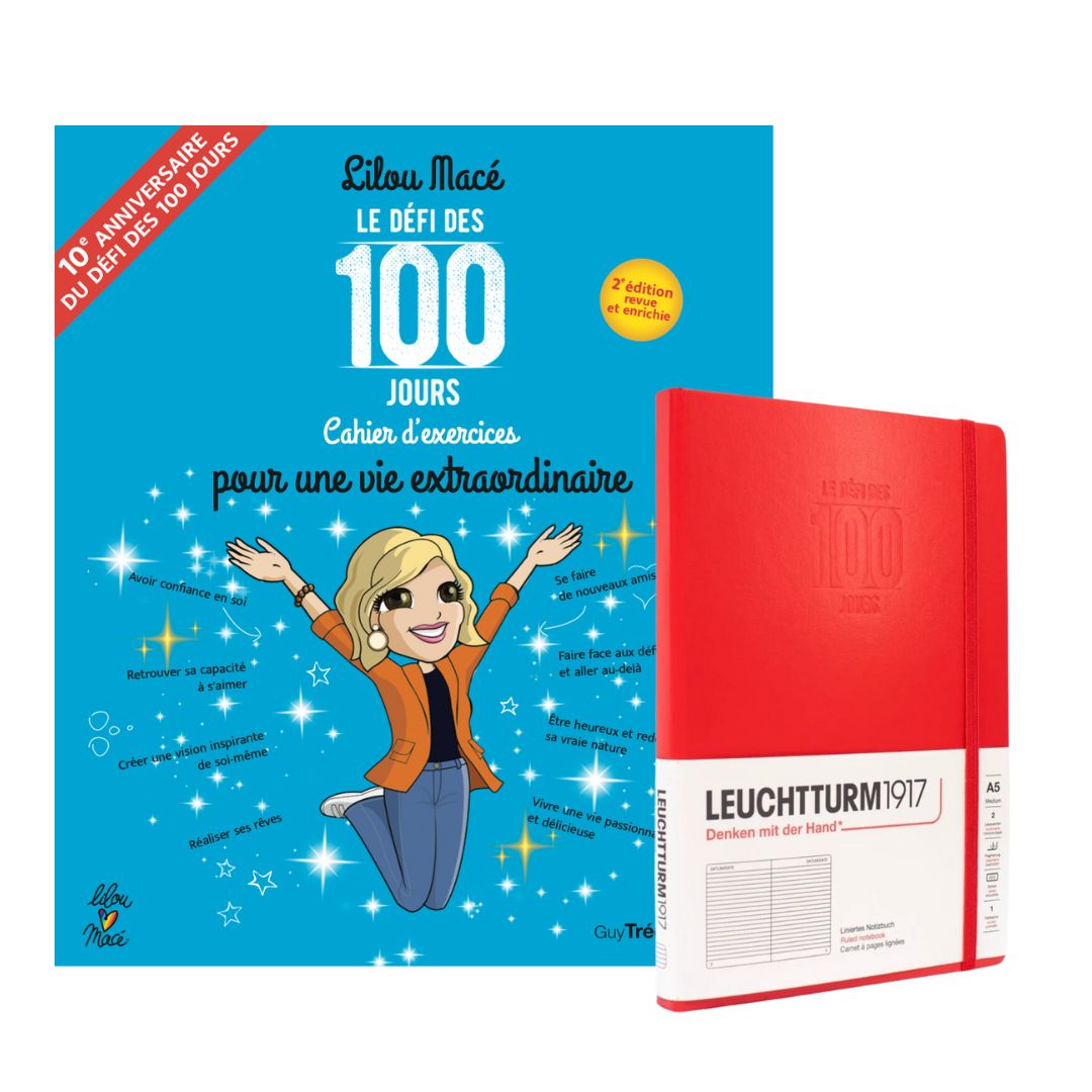 PACK Cahier d'exercices du Défi des 100 jours VIE EXTRAORDINAIRE V2 + Carnet de notes