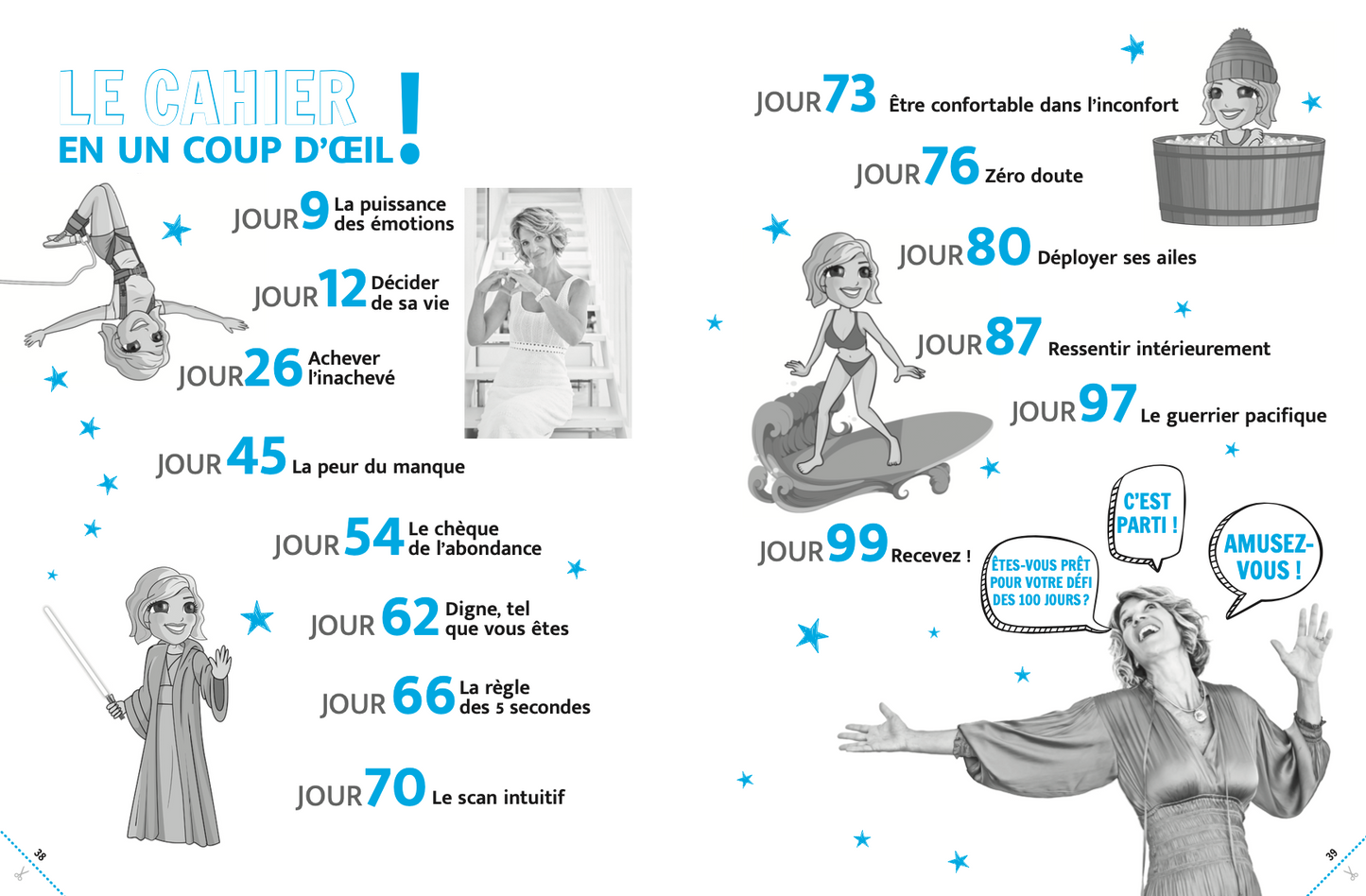 PACK Cahier d'exercices du Défi des 100 jours VIE EXTRAORDINAIRE V2 + Carnet de notes