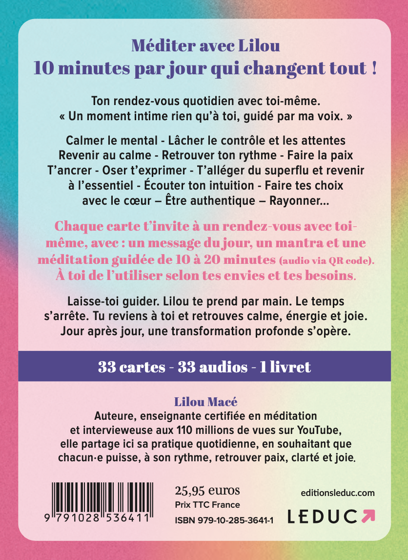Précommande - Coffret 33 méditations guidées - Lilou Macé