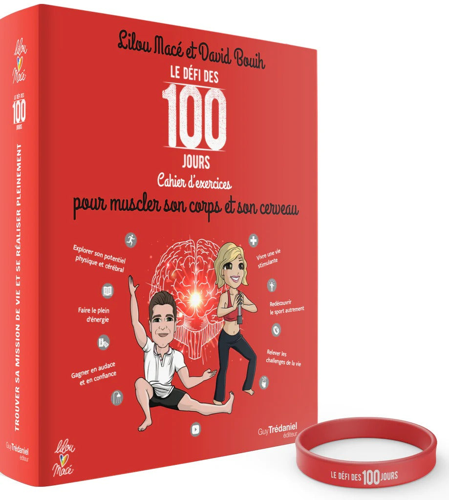 Pack FULL Tonus : 1 Cahier du Défi sport + 100 Cartes sport + 1 Carnet Rouge + 100 vidéos de Coaching en promotion + 3 Bracelets OFFERTS