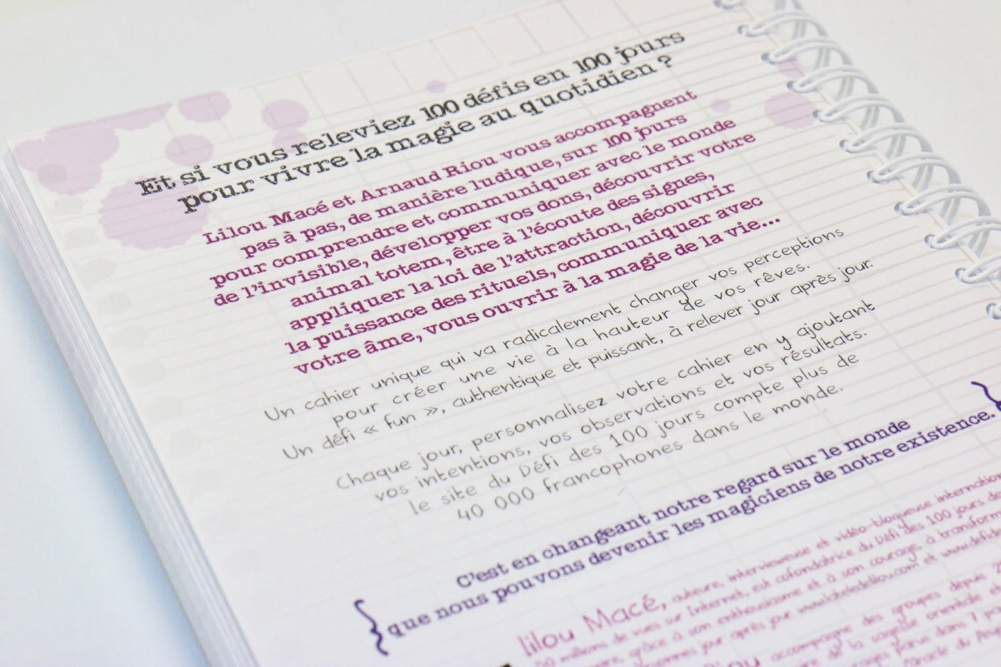 PACK Cahier d'exercices du Défi des 100 jours pour VIVRE LA MAGIE AU QUOTIDIEN + Carnet de notes + 100 cartes magie