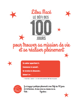 PACK Cahier d'exercices du Défi des 100 jours pour TROUVER SA MISSION DE VIE  + Carnet de notes + 100 cartes intuition