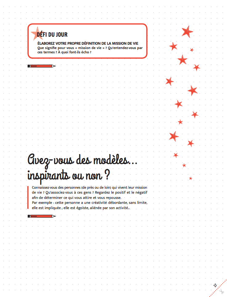 PACK Cahier d'exercices du Défi des 100 jours pour TROUVER SA MISSION DE VIE + Carnet de notes + 100 cartes intuition