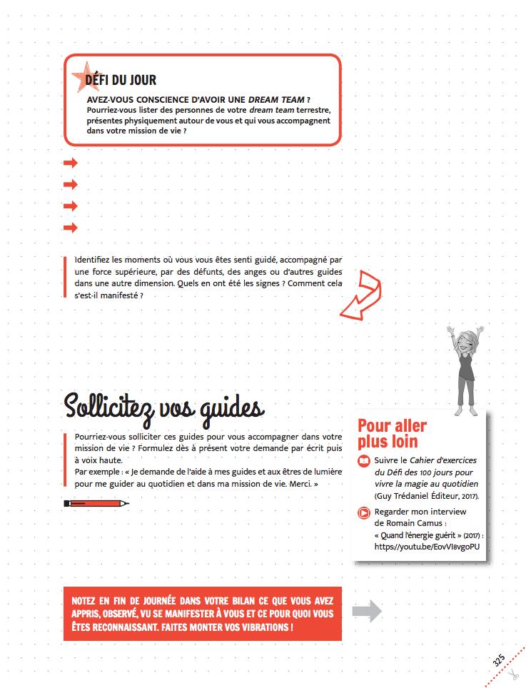 PACK Cahier d'exercices du Défi des 100 jours pour TROUVER SA MISSION DE VIE + Carnet de notes + 100 cartes intuition