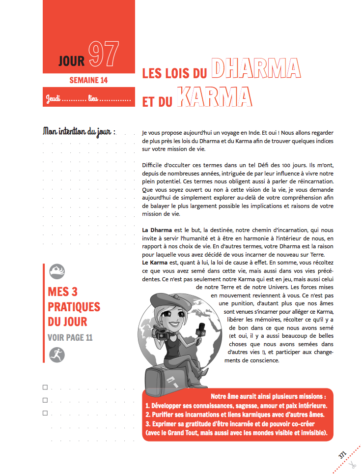 PACK Cahier d'exercices du Défi des 100 jours pour TROUVER SA MISSION DE VIE + Carnet de notes