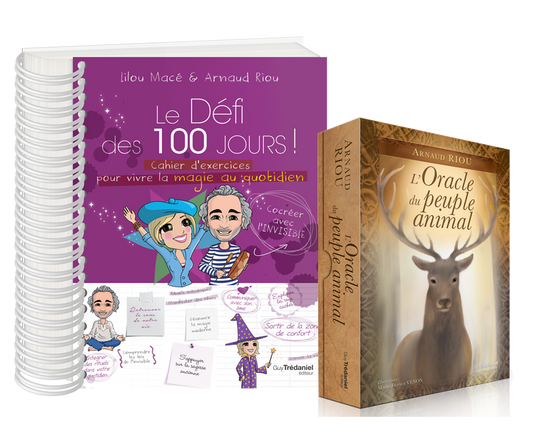 Pack Cahier Défi 100 Jours MAGIE et L'Oracle du peuple animal