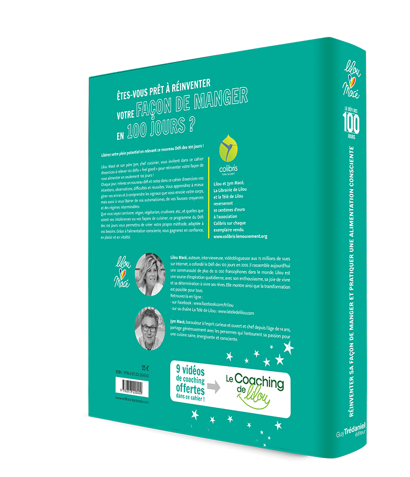 PACK Cahier d'exercices du Défi des 100 jours ALIMENTATION CONSCIENTE + Carnet de notes