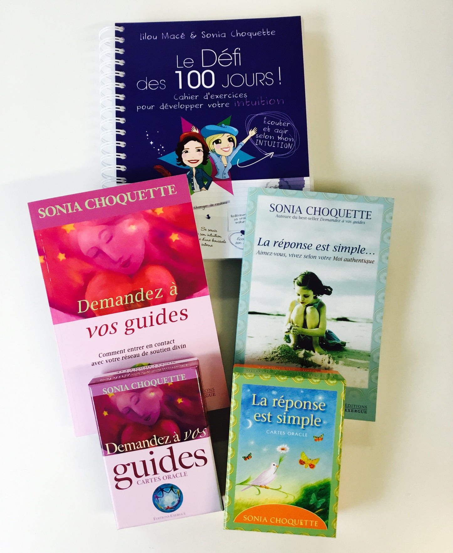 PACK SONIA CHOQUETTE: 2 livres, 2 oracles et 1 cahier Défi intuition