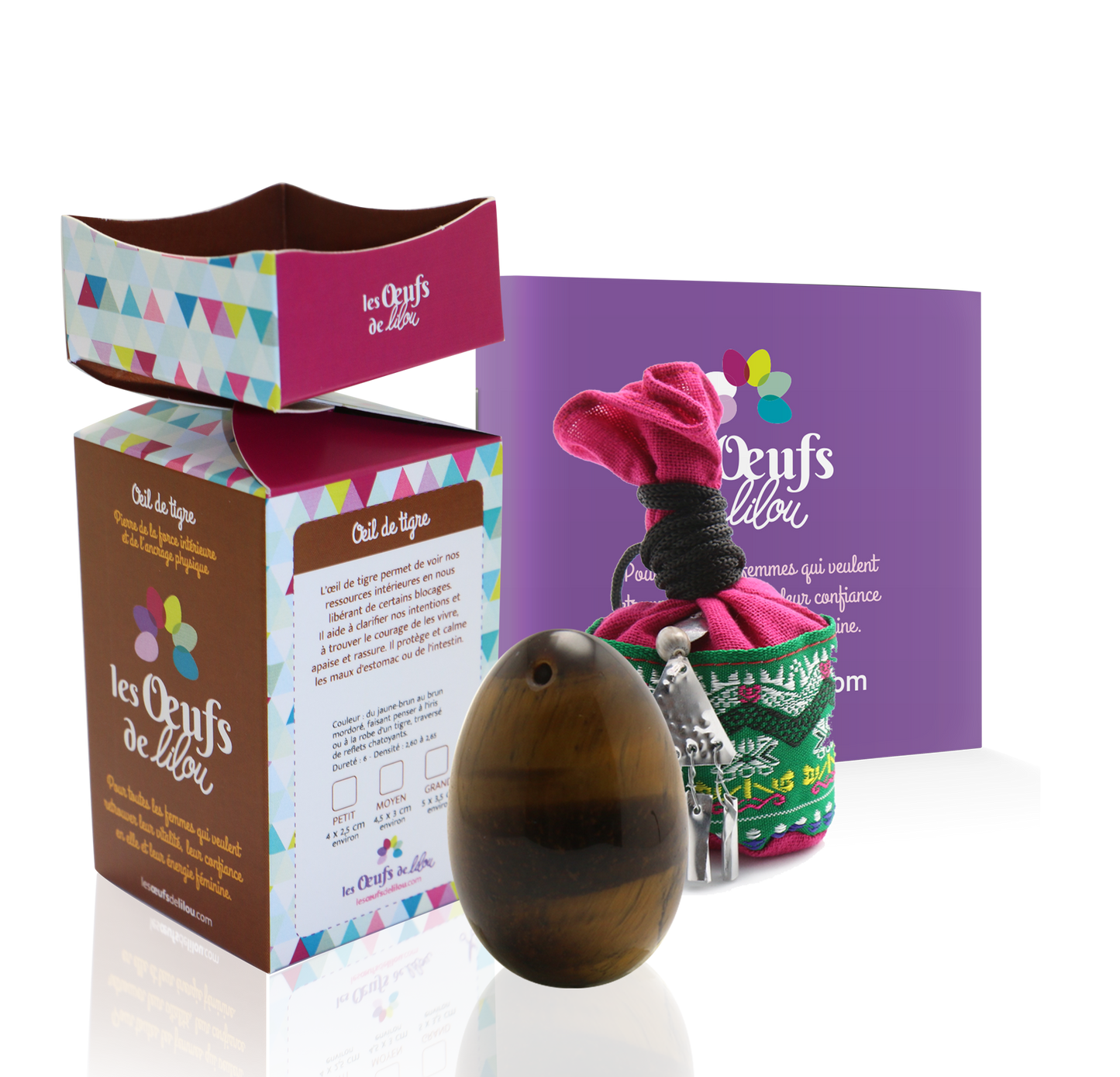 Kit complet Oeuf de Yoni OEIL DE TIGRE