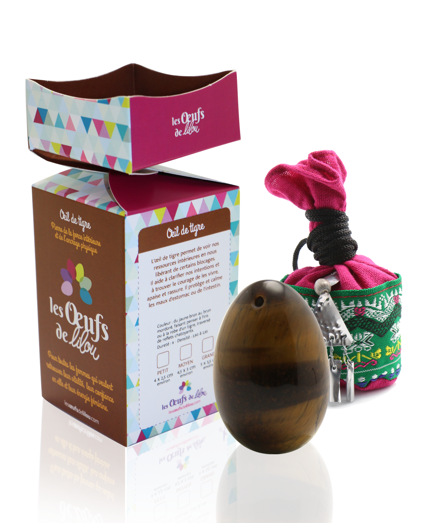 Kit complet Oeuf de Yoni OEIL DE TIGRE