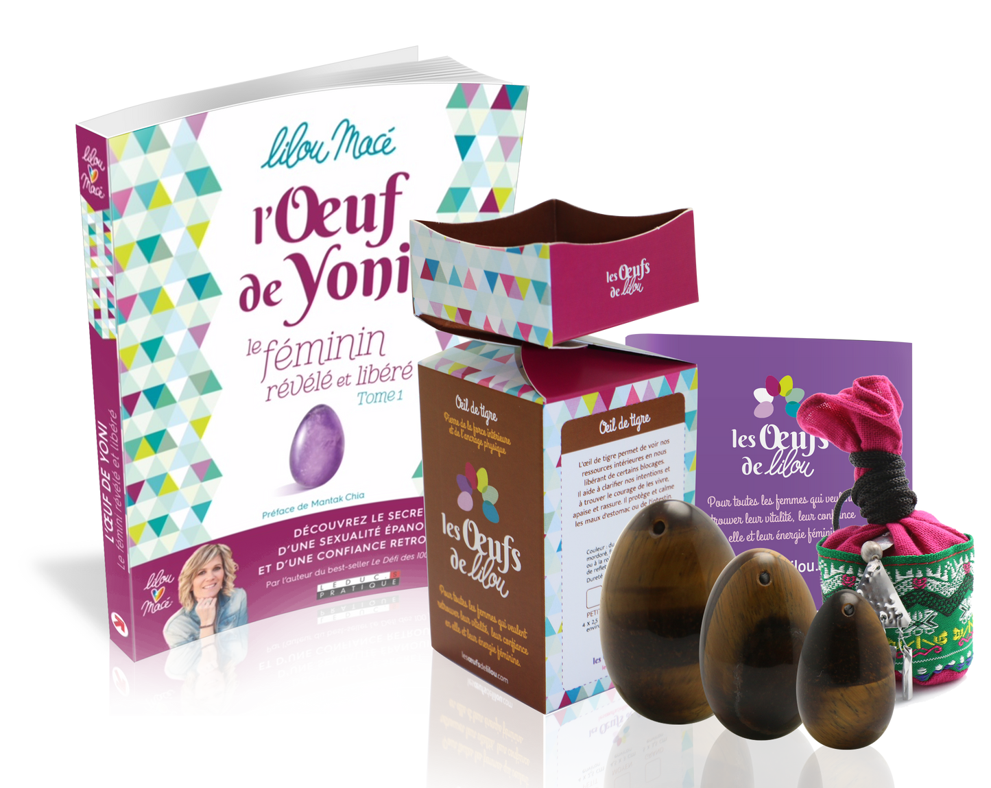 Kit complet Oeuf de Yoni OEIL DE TIGRE
