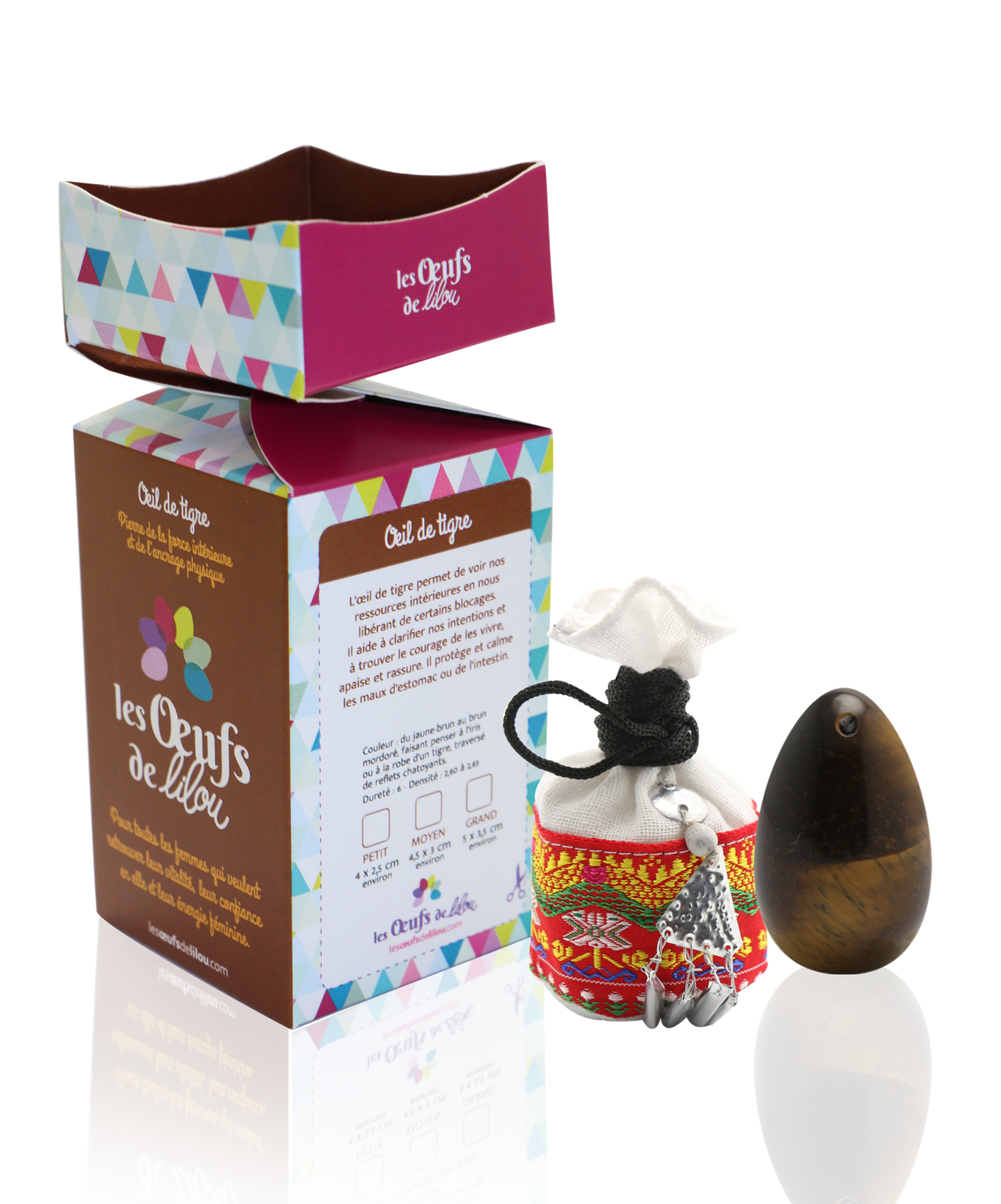 Kit complet Oeuf de Yoni OEIL DE TIGRE