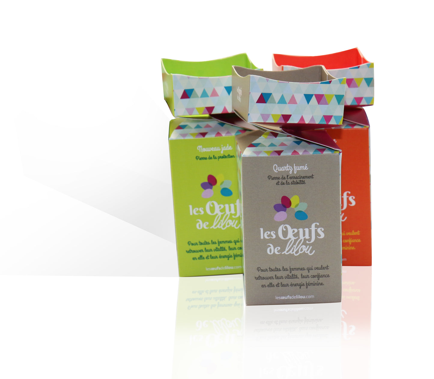 Kit complet Oeuf de Yoni Quartz Fumé MOYEN NON PERCÉ, pierre de l’enracinement et de la stabilité, Les Oeufs de Lilou