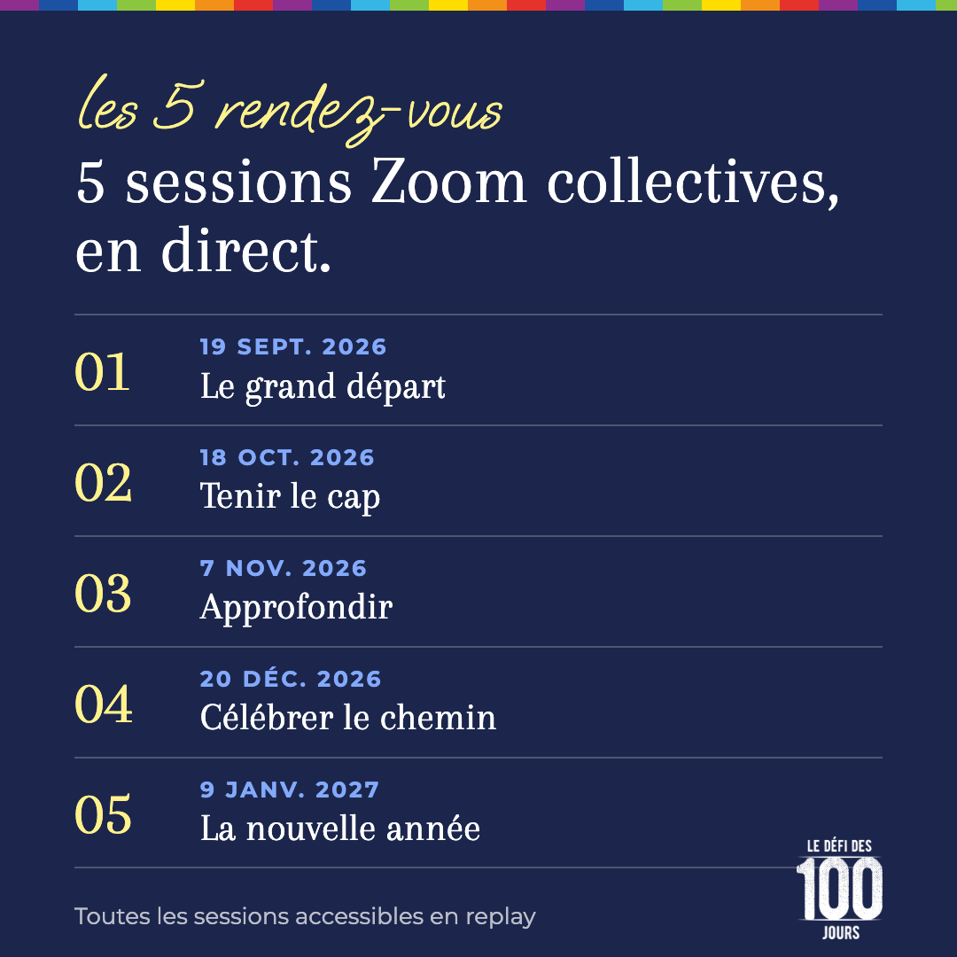 Défi des 100 Jours en direct — 5 ateliers live avec Lilou