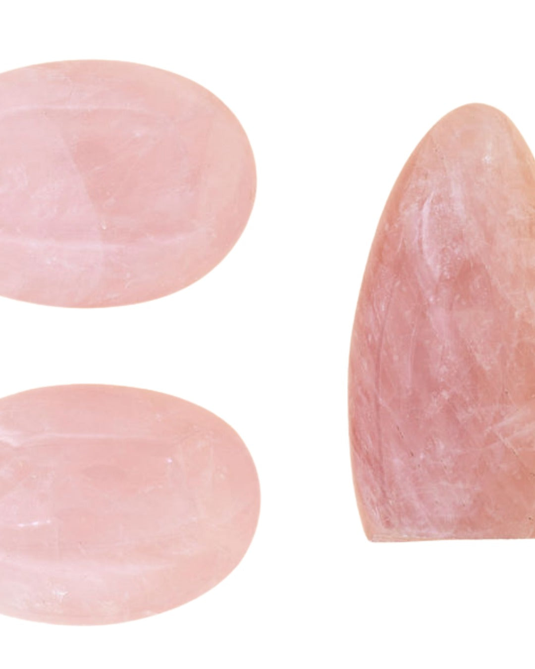 Galet de quartz rose de Madagascar - vue 2