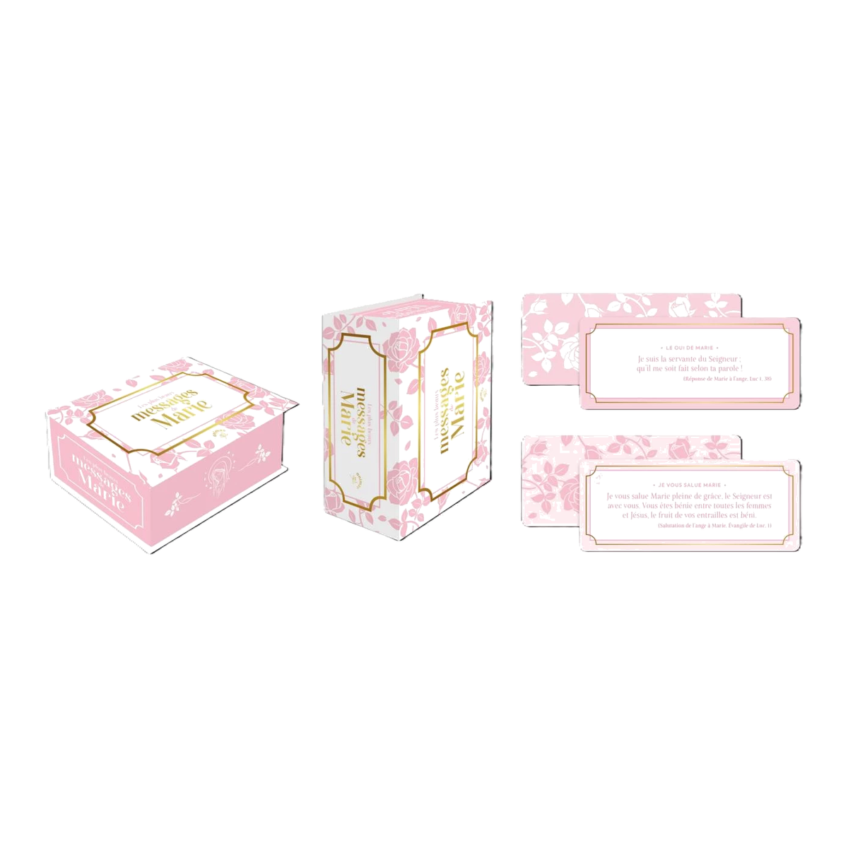 Les plus beaux messages de Marie — le coffret et deux cartes