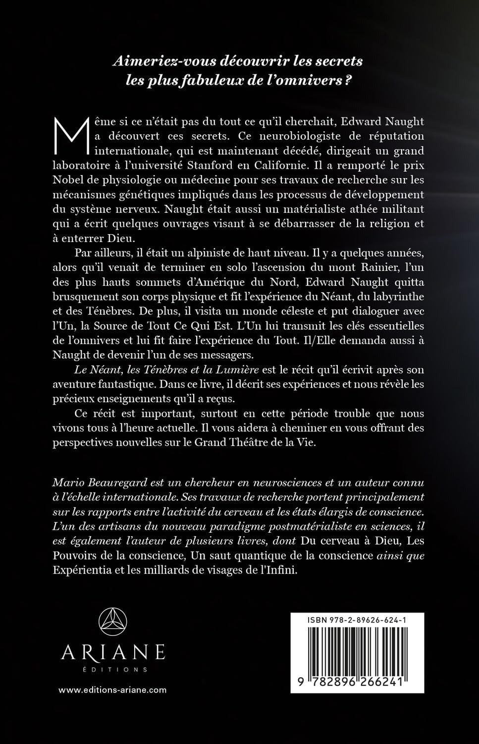 Le Néant, les Ténèbres et la Lumière - Mario Beauregard