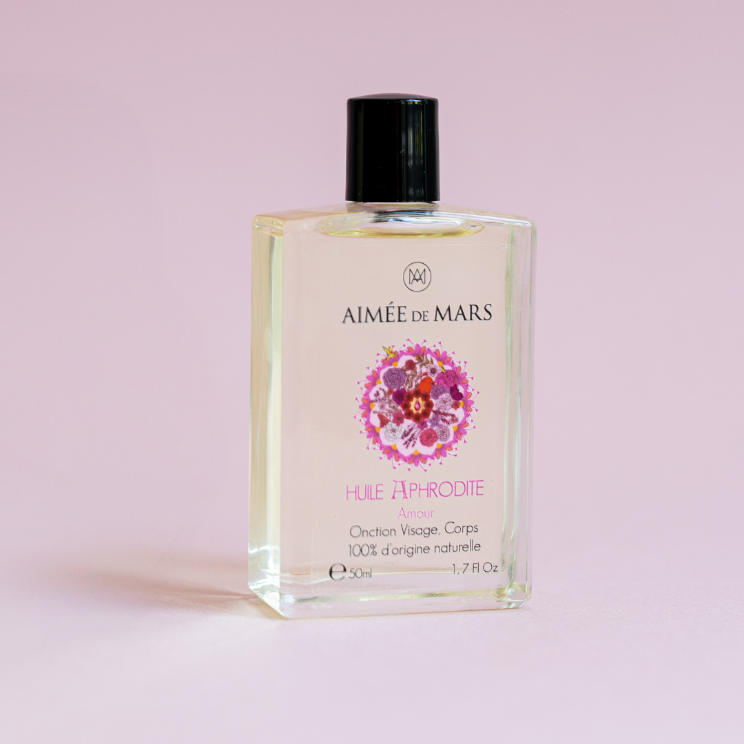 Aphrodite — Huile de Massage Naturelle Visage et Corps 50ml — Aimée de Mars