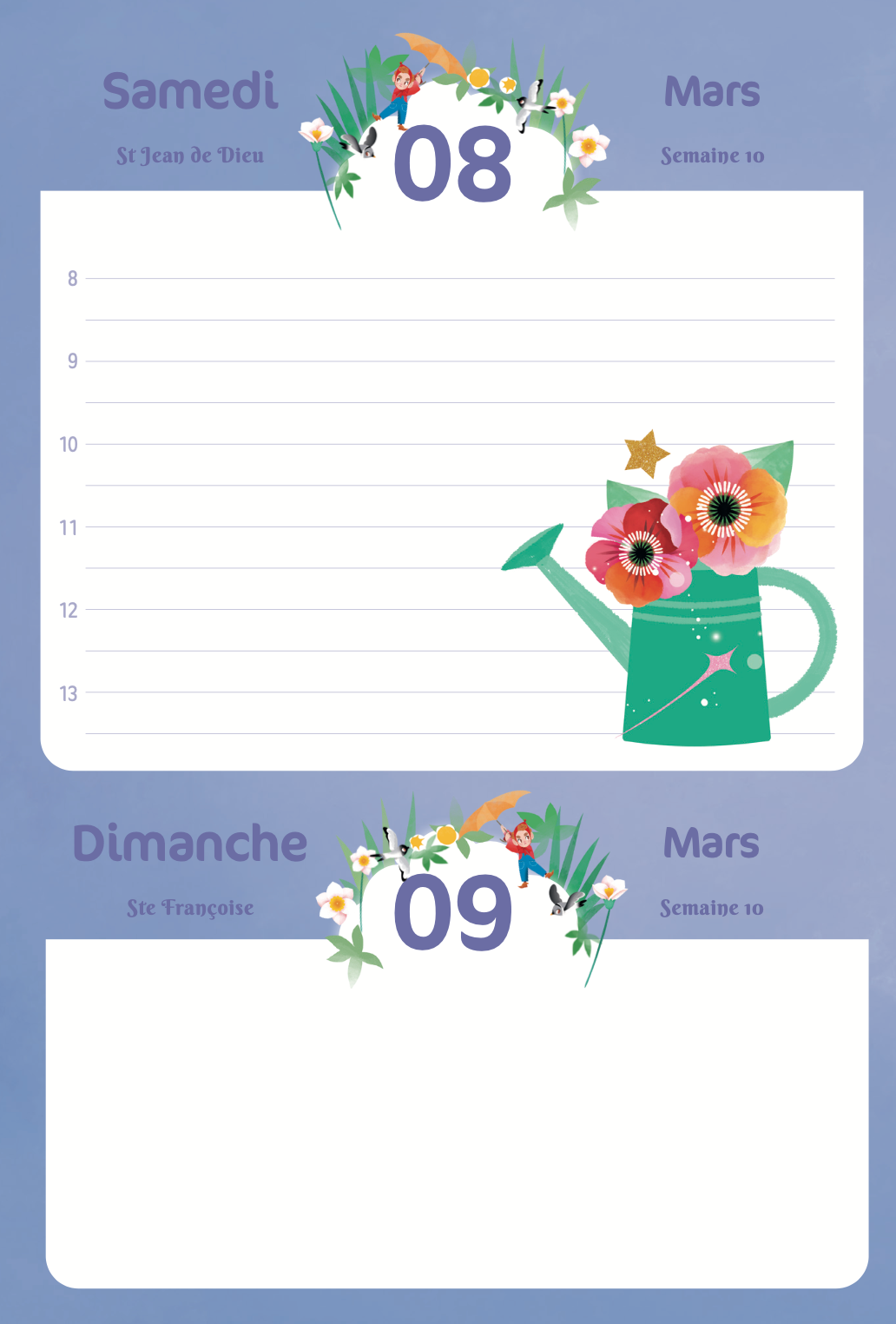 Mon année Arc-en-ciel - Agenda Lilou la Licorne 2024-2025