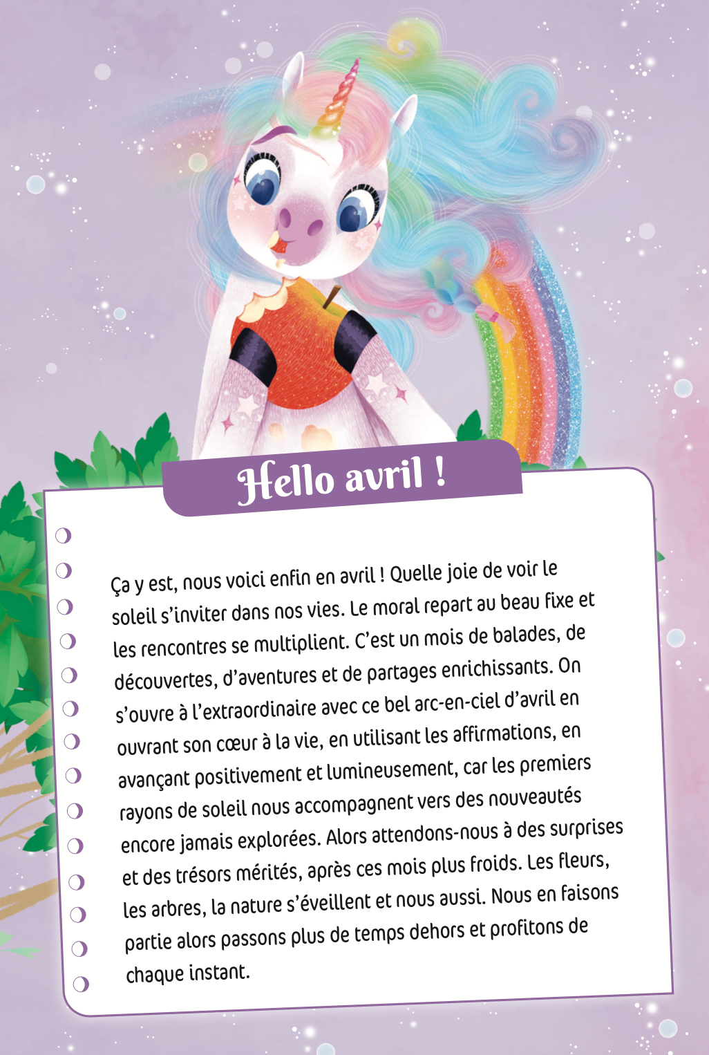Mon année Arc-en-ciel - Agenda Lilou la Licorne 2024-2025