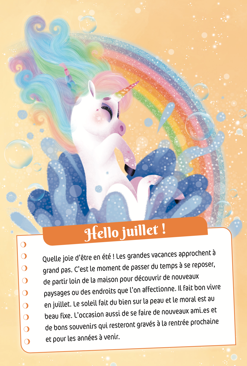Mon année Arc-en-ciel - Agenda Lilou la Licorne 2024-2025