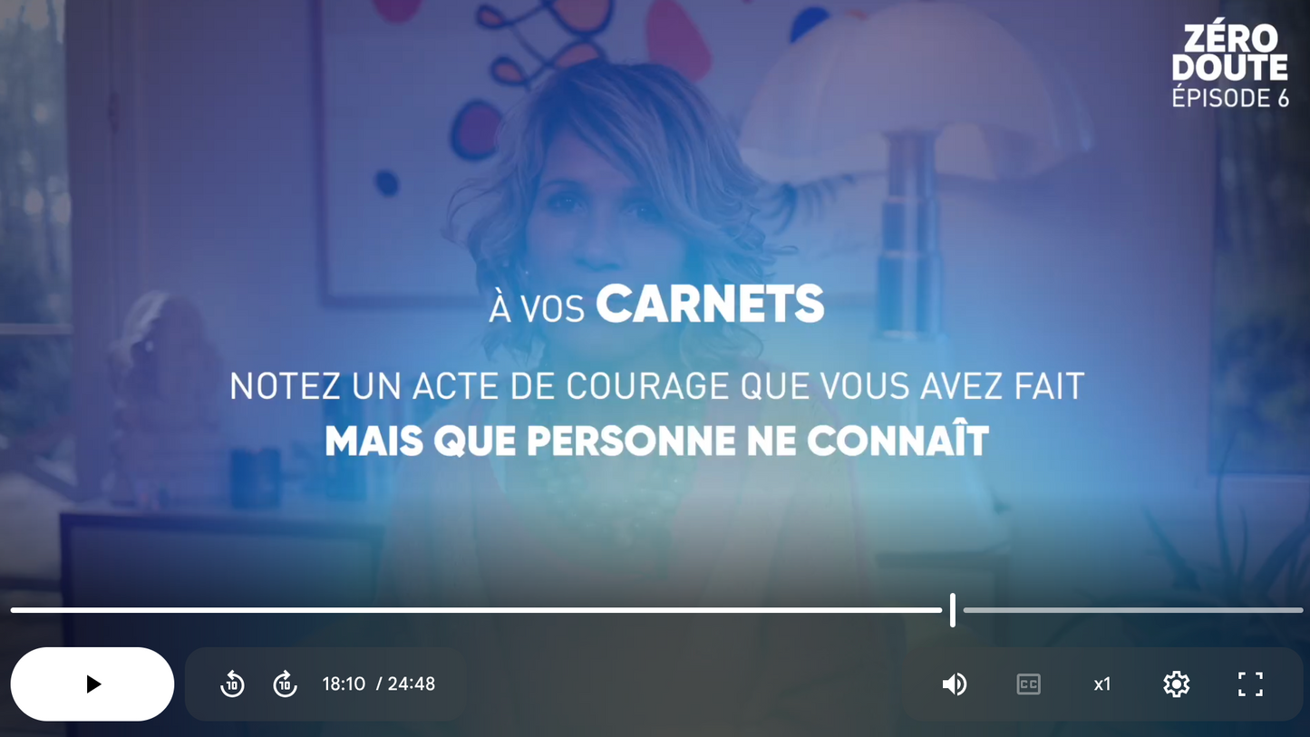 Masterclass ZÉRO DOUTE - Lilou Macé