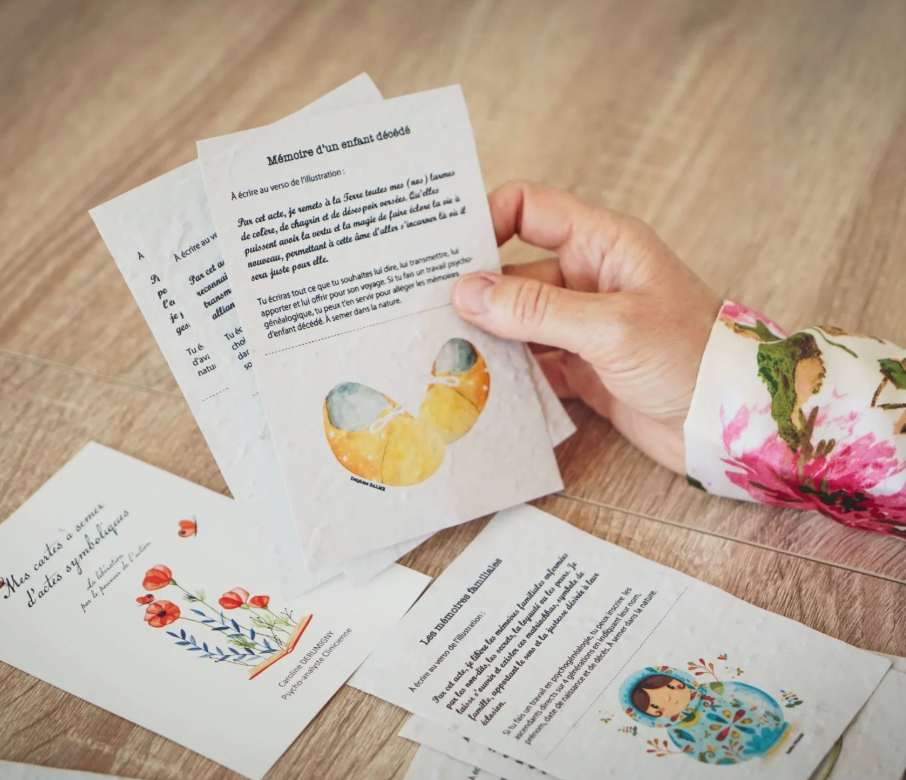 Mes cartes à semer d’actes symboliques - Caroline Derumigny