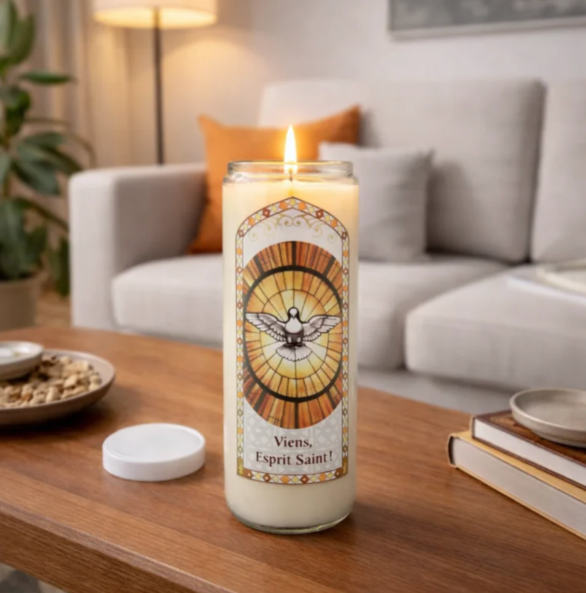 Bougie Neuvaine de l'Esprit Saint — pour les soins et les prières