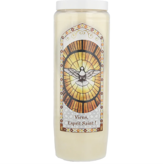 Bougie Neuvaine de l'Esprit Saint — pour les soins et les prières