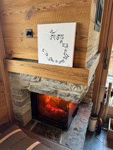 PRÉ-COMMANDE : Mantra de L'ABONDANCE (#27 des Mantras Sacrés) - Tableau calligraphié et béni par Tenzin Penpa
