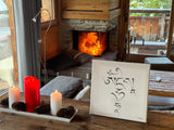 EN PRÉ-COMMANDE : Mantra de L'INSPIRATION & DE LA COCRÉATION (#9 des Mantras Sacrés) - Tableau calligraphié et béni par Tenzin Penpa