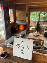 EN-PRÉCOMMANDE - Mantra de PURIFICATION DU KARMA & ÉVOLUTION (#25 des Mantras Sacrés) - Tableau calligraphié et béni par Tenzin Penpa