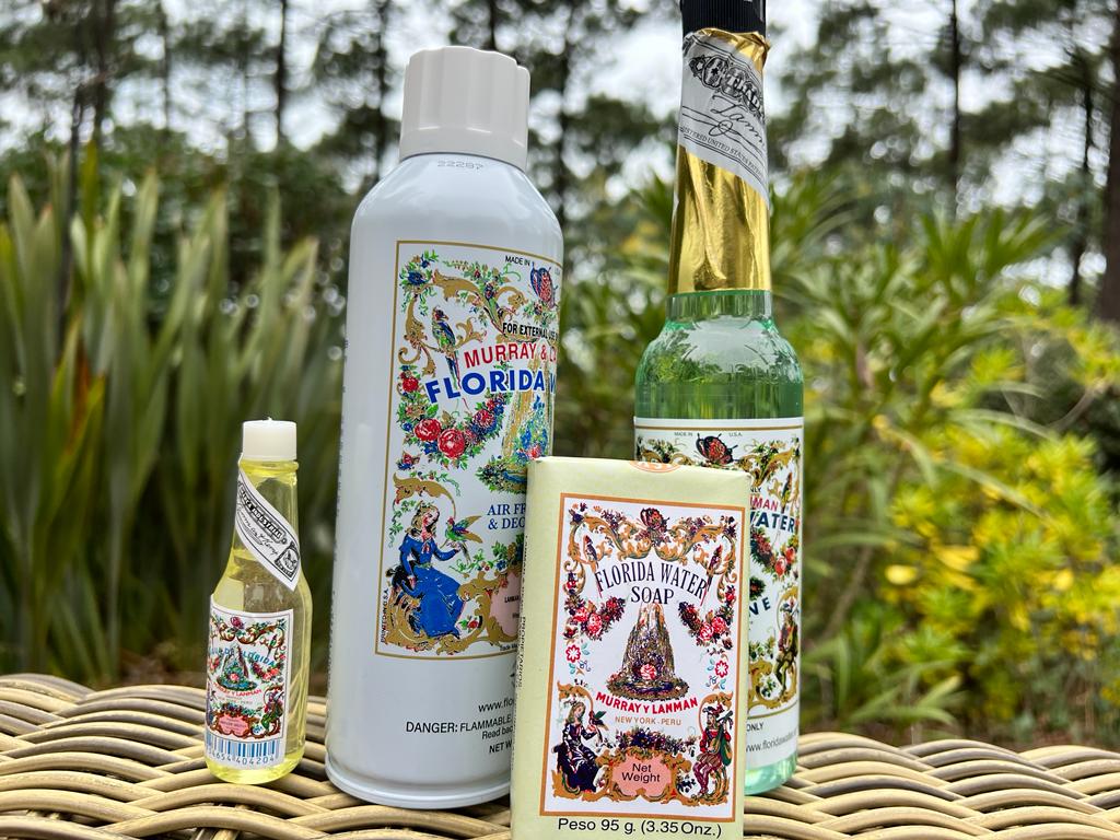 Agua Florida - PACK PÉRU (1 grande bouteille PERU + 1 bouteille PERU 22ml + 1 spray + 1 savon + 🎁2 bâtons Palo Santo offerts)