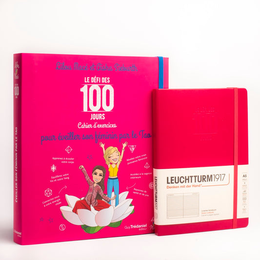 PACK Cahier d'exercices du Défi des 100 jours pour ÉVEILLER SON FÉMININ + Carnet de notes