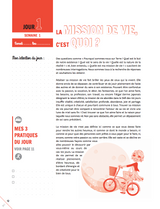 PACK Cahier d'exercices du Défi des 100 jours pour TROUVER SA MISSION DE VIE  + 100 cartes Arc-en-ciel + POCHETTE CADEAU