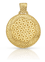 HATHOR | Pendentif FLEUR DE VIE en PLAQUÉ OR | LE CODE SOPHIA