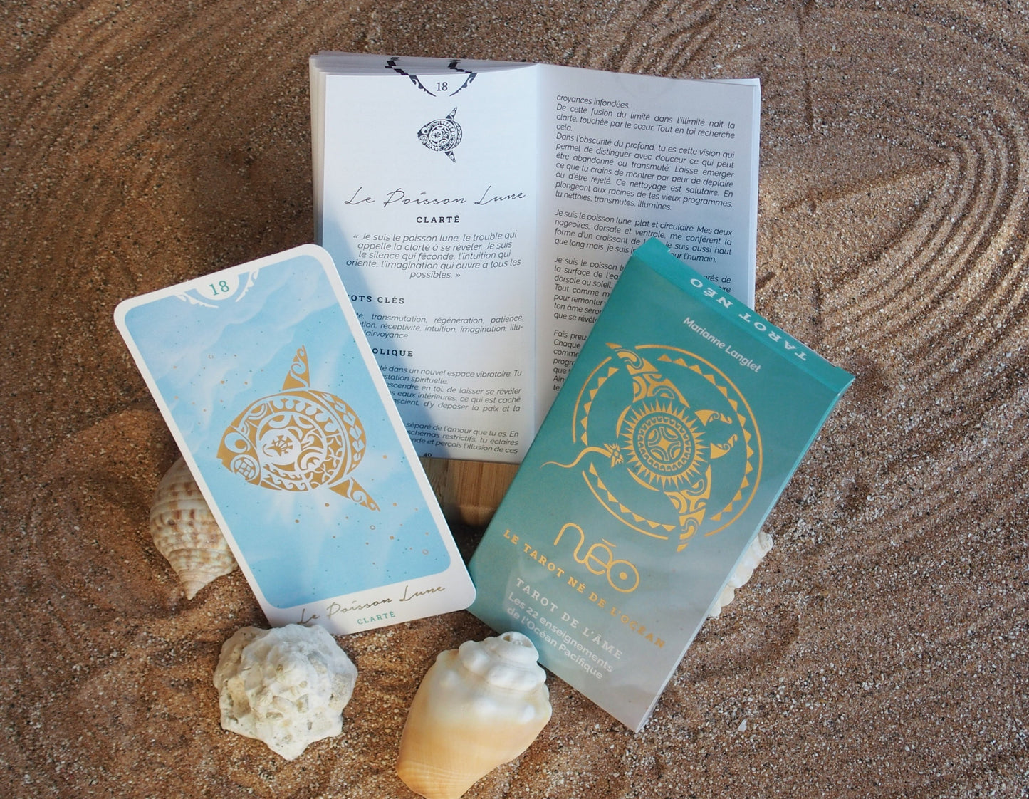 Tarot de L'Océan NÉO & livret des 22 enseignements des Maitres de l’Océan
