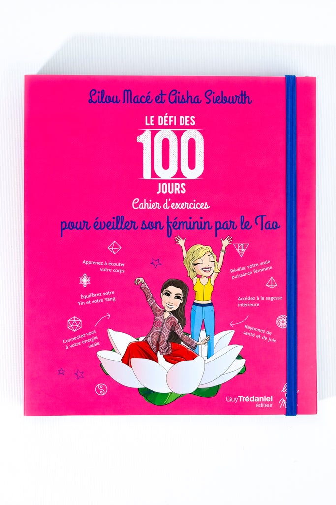 PACK Cahier d'exercices du Défi des 100 jours pour ÉVEILLER SON FÉMININ PAR LE TAO  +  100 cartes TAO de la femme + POCHETTE CADEAU