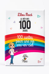 PACK Le Défi des 100 jours pour une vie arc-en-ciel CAHIER + CARTES + CADEAUX  - Lilou Macé