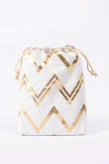 Pochette "EGYPTIENNE" BLANC pour cartes (2 tailles)