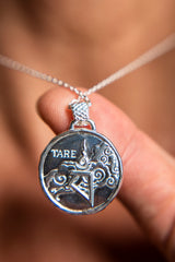 Médaillon Tara verte en ARGENT | LE CODE SOPHIA