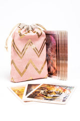 Pochette "EGYPTIENNE" ROSE pour cartes (2 tailles)