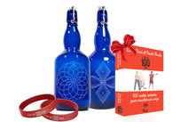 PACK SPORT : 2 Blue Bottles + en cadeau 100 cartes animées SPORT + 2 bracelets du positif