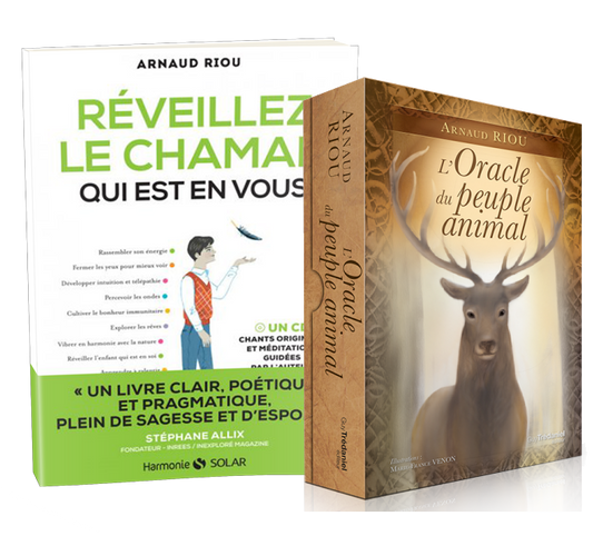 PACK "L'Oracle du peuple animal" et le livre "Réveillez le chaman qui est en vous"