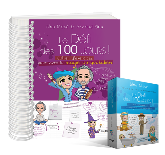 Pack Cahier Défi 100 Jours MAGIE + Cartes Défi des 100 Jours