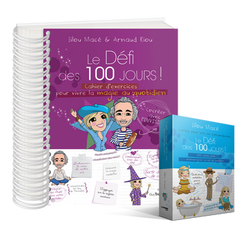 Pack Cahier Défi 100 Jours MAGIE + Cartes Défi des 100 Jours