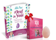 PACK Débuter avec l'Œuf de Yoni : 1 livre L'œuf de Yoni + 1 œuf de Yoni grand quartz rose percé + en cadeau 100 cartes femmes offertes