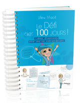 PACK Cahier d'exercices du Défi des 100 jours VIE EXTRAORDINAIRE  + 100 cartes d'INSPIRATION + POCHETTE CADEAU