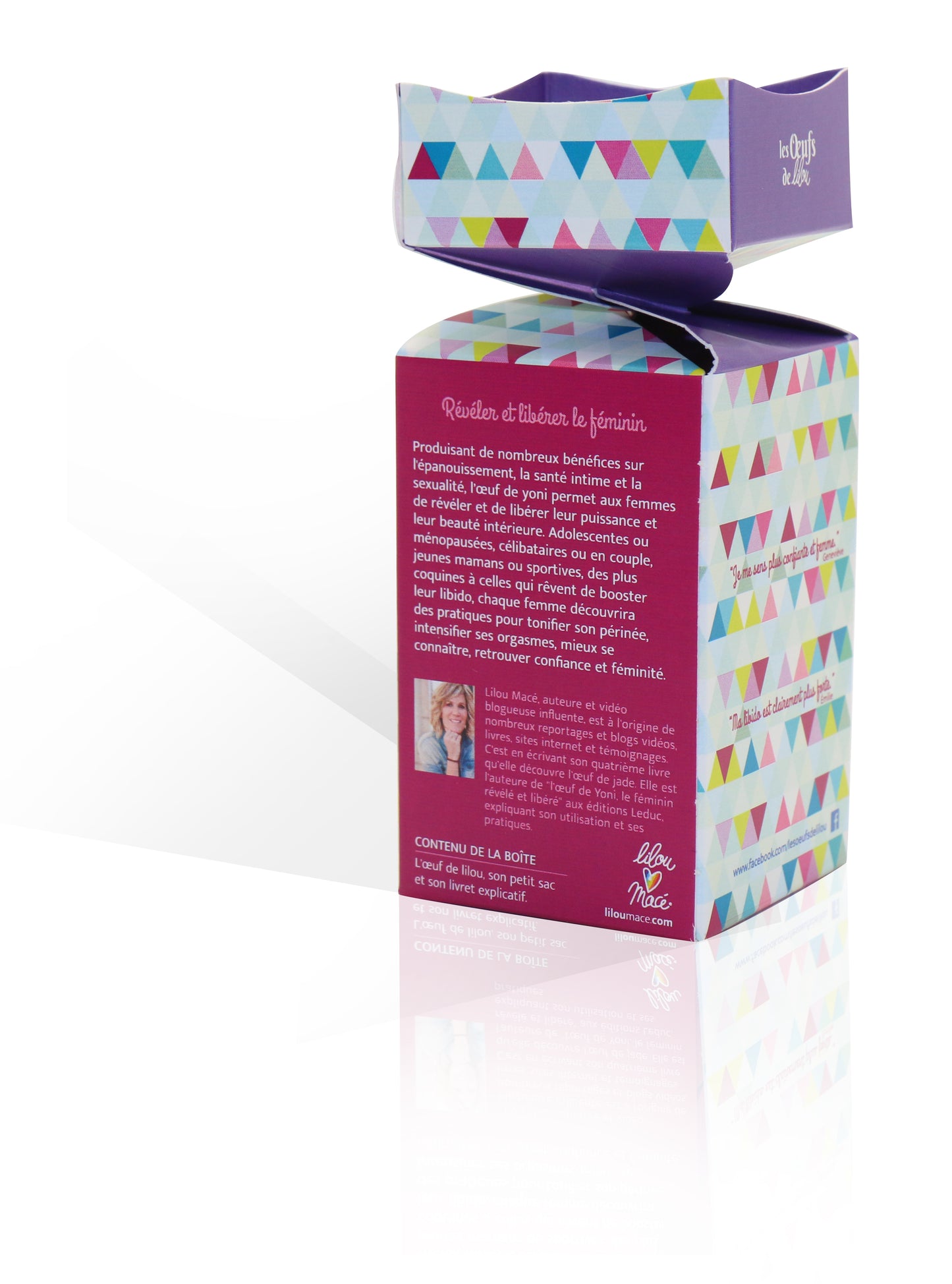 Kit complet Œuf de Yoni Améthyste MOYEN PERCÉ, en quête de spiritualité