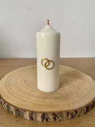 Bougie de Célébration Or / Argent